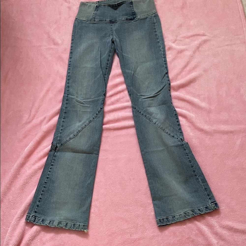 💎Y2K Low-Rise Flare Jeans TENSION Size S/M - Picture 2 of 13